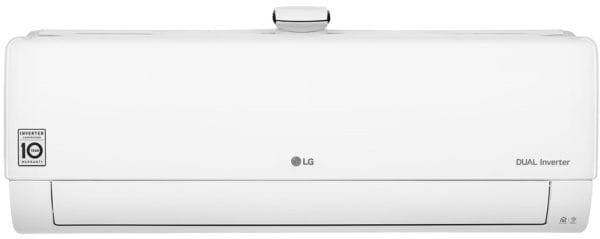 Wand gemonteerde LG airconditioner met dual inverter technologie.